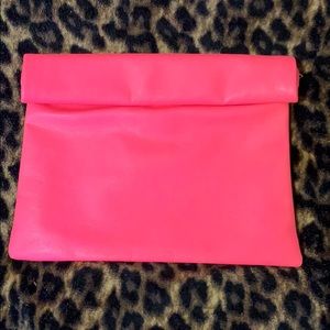 Hot pink clutch